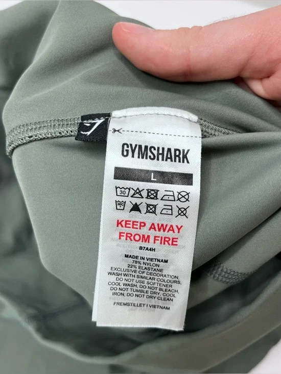 GYMSHARK Stitch Feature Shorts Unit Green size Large - Picture 12 of 13